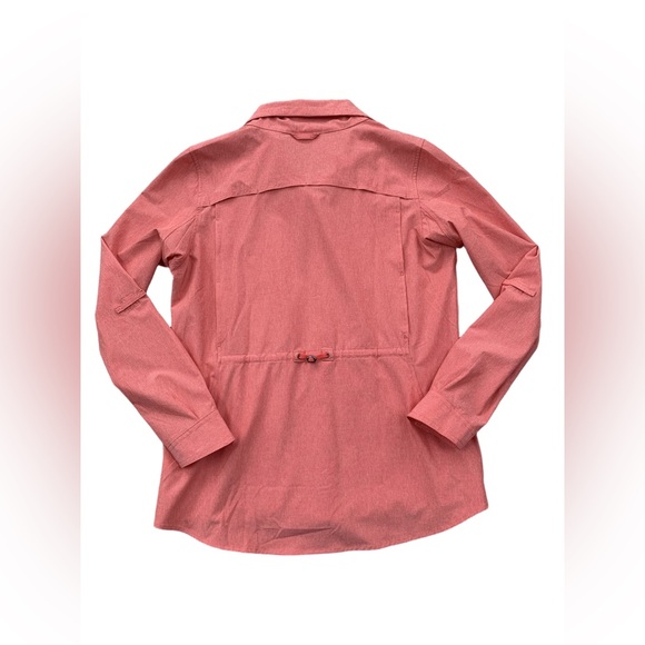 Duluth Trading Co. Women's Medium Sol Survivor Sun Protection Shirt Jac in Coral - Picture 2 of 11